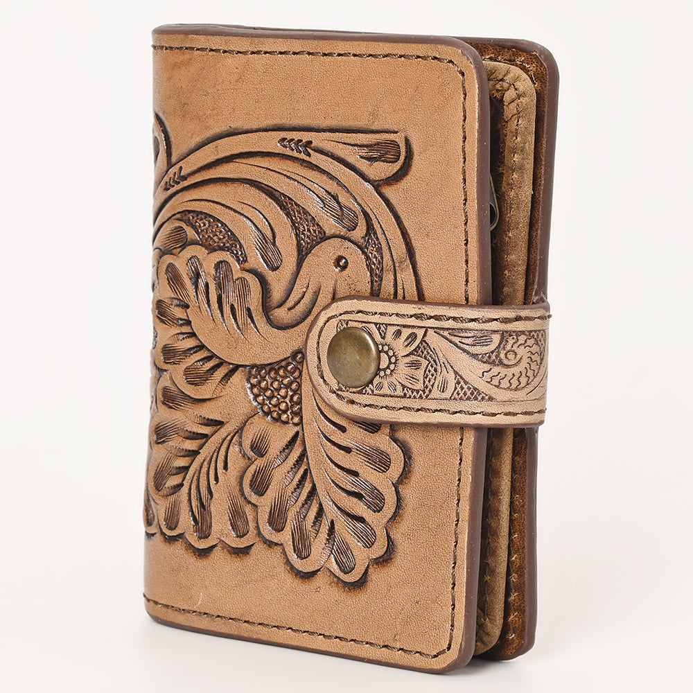 Ohlay Wallet Hand Tooled Genuine Leather