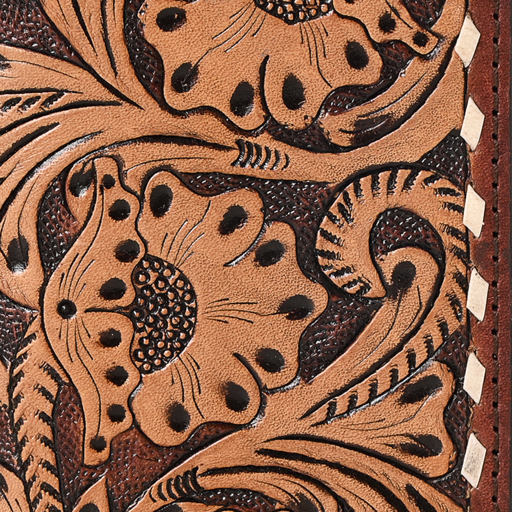 Ohlay Wallet Hand Tooled Genuine Leather