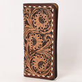 Ohlay Wallet Hand Tooled Genuine Leather
