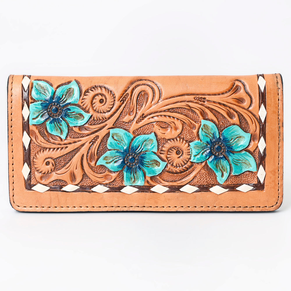 OHLAY Wallet Hand Tooled Genuine Leather Women Bag Western Handbag Purse | Womens Handbags |Leather Belt for Summer