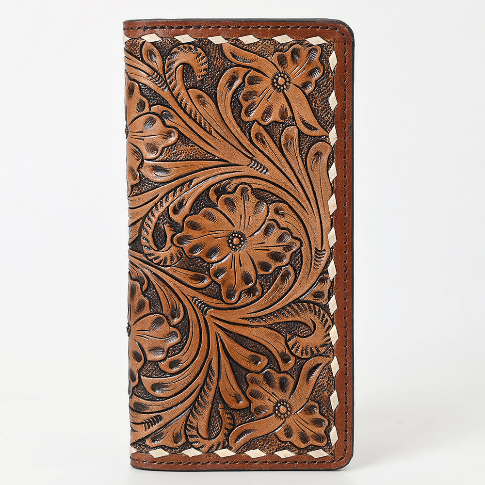 Ohlay Wallet Hand Tooled Genuine Leather