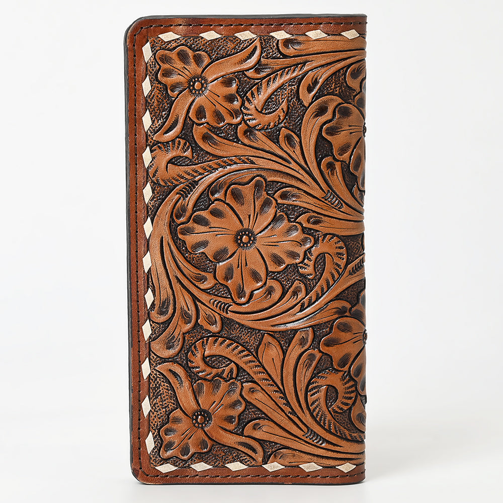 Ohlay Wallet Hand Tooled Genuine Leather