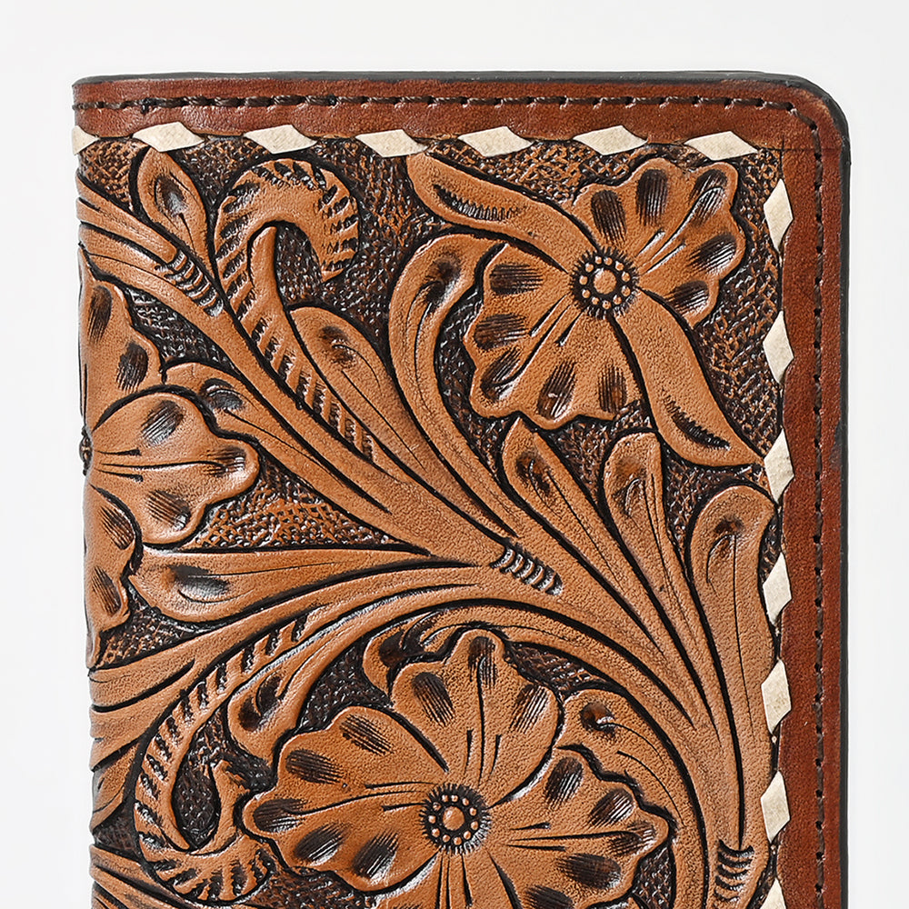Ohlay Wallet Hand Tooled Genuine Leather