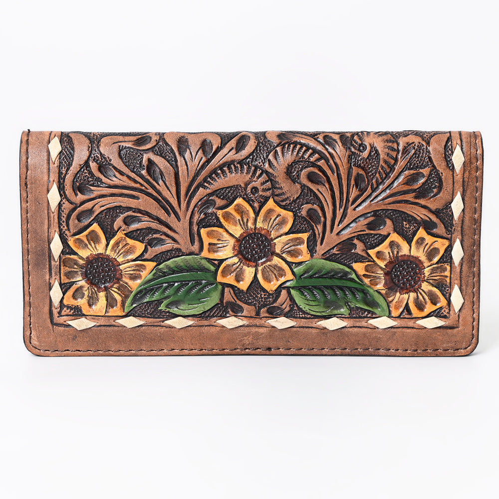 OHLAY Hand-Tooled Genuine Leather Wallet
