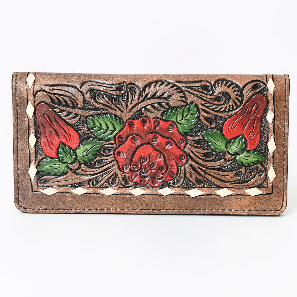 OHLAY Hand-Tooled Genuine Leather Wallet