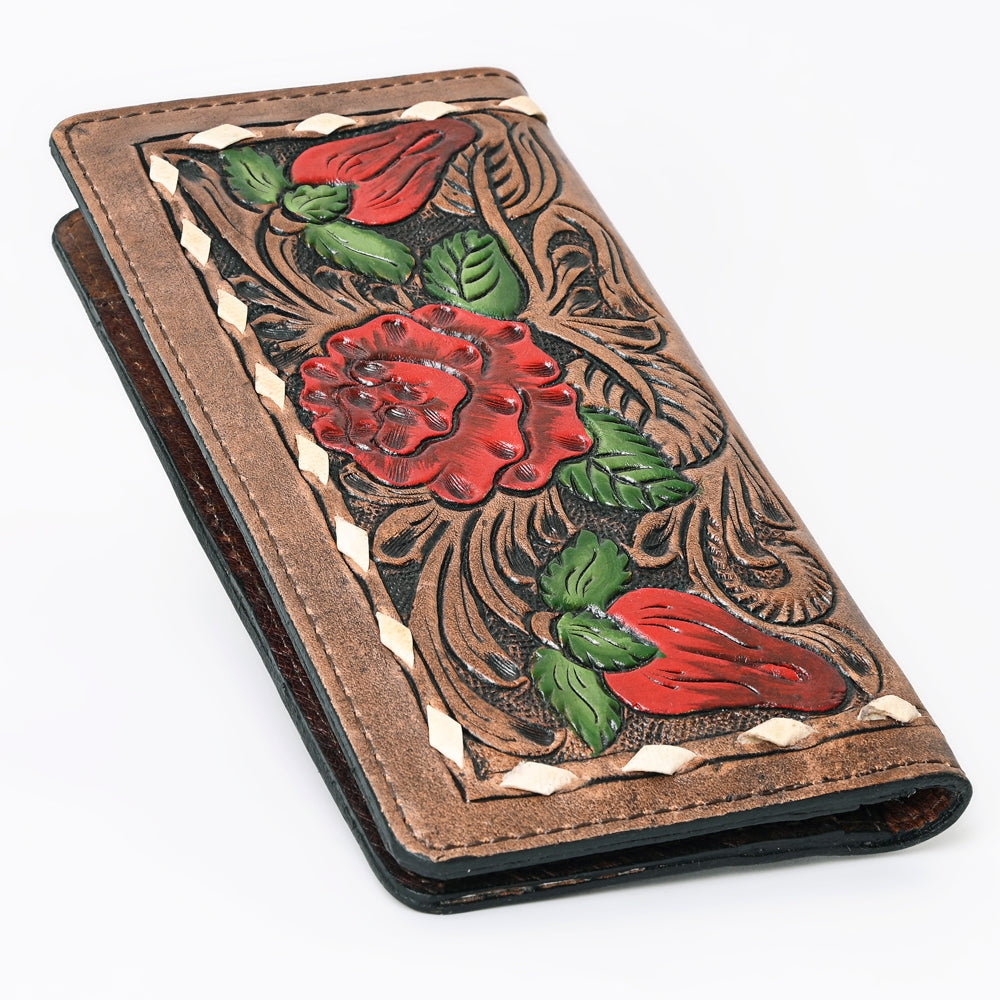 OHLAY Hand-Tooled Genuine Leather Wallet