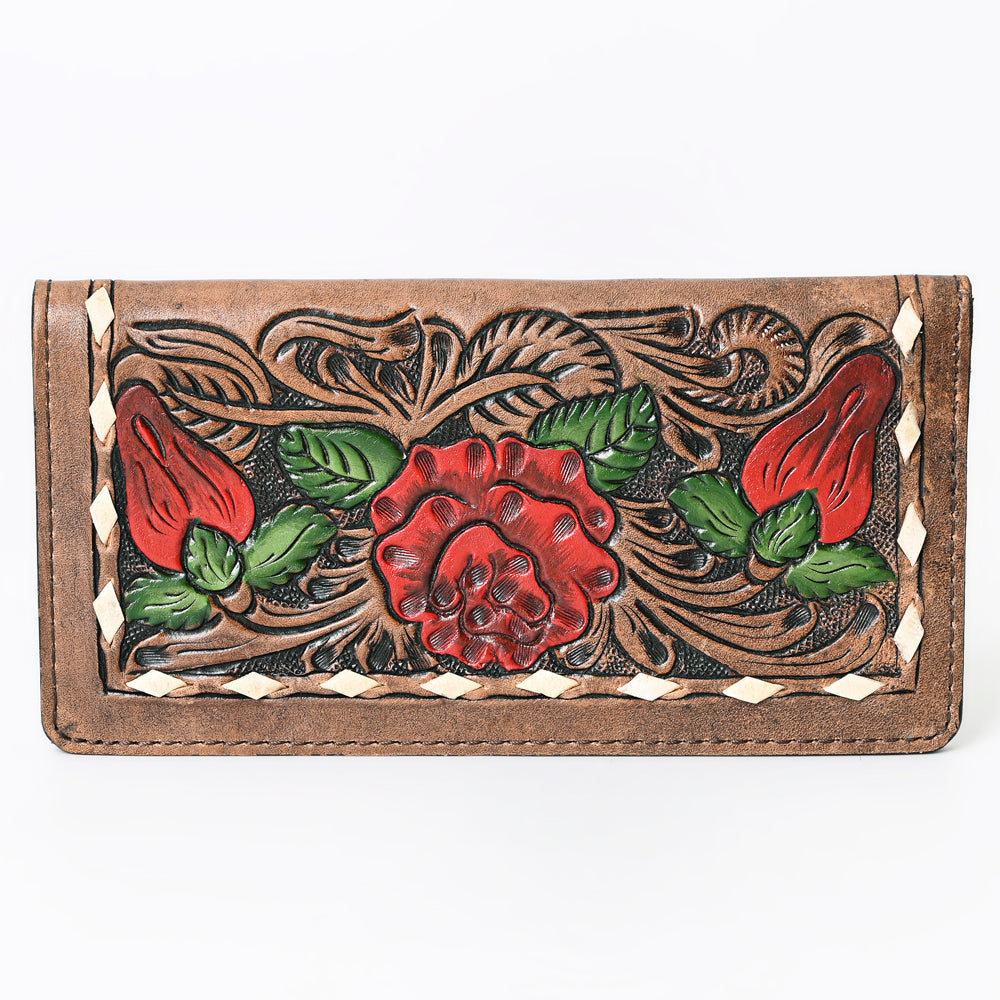 OHLAY Hand-Tooled Genuine Leather Wallet
