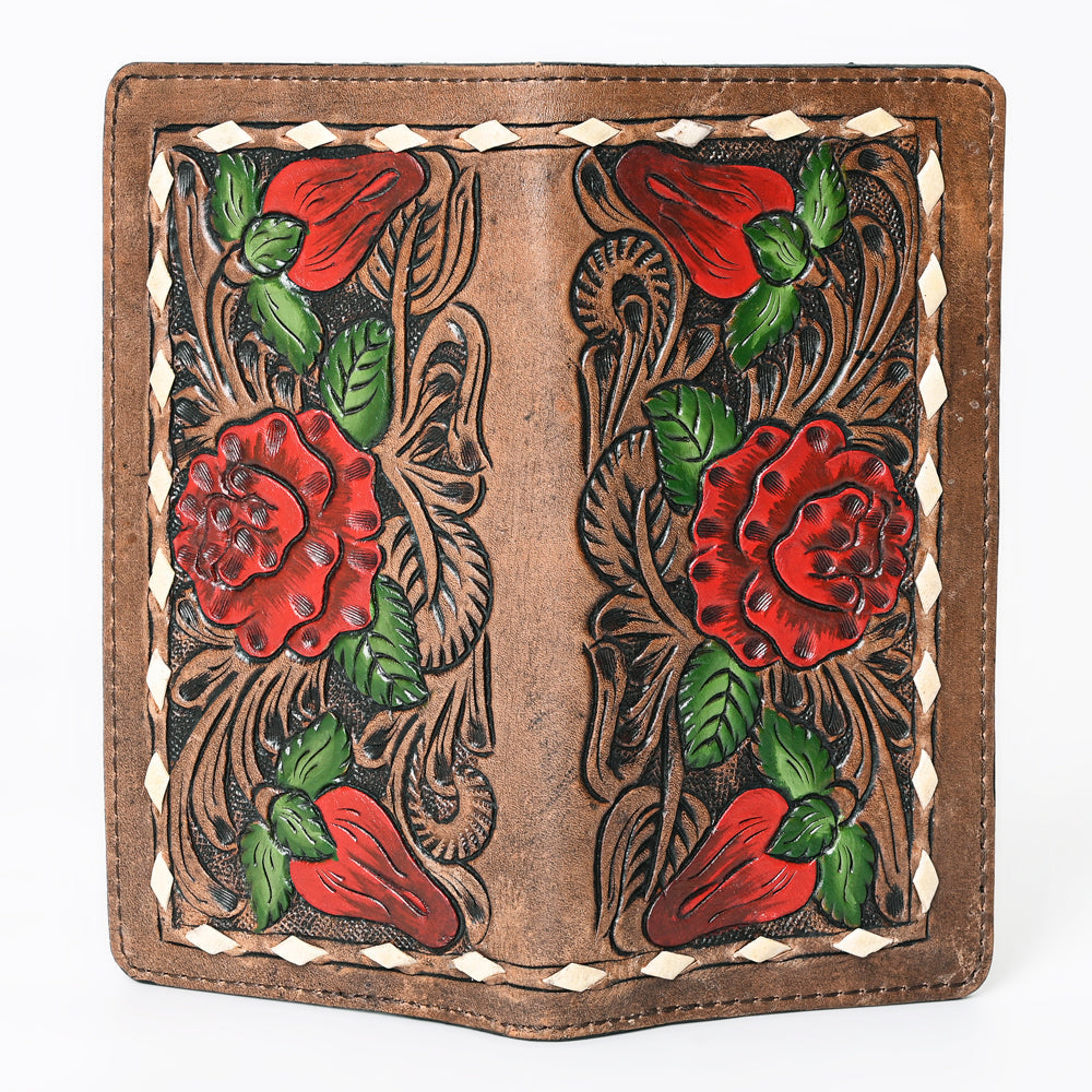 OHLAY Hand-Tooled Genuine Leather Wallet