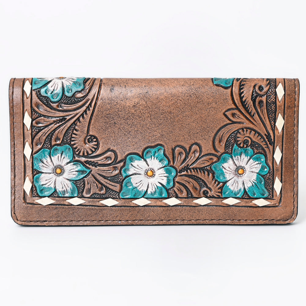 OHLAY Wallet Hand Tooled Genuine Leather Women Bag Western Handbag Purse | Womens Handbags |Leather Belt for Summer