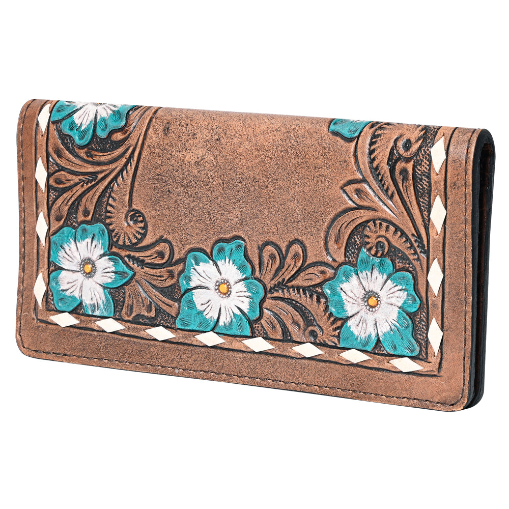 OHLAY Wallet Hand Tooled Genuine Leather Women Bag Western Handbag Purse | Womens Handbags |Leather Belt for Summer