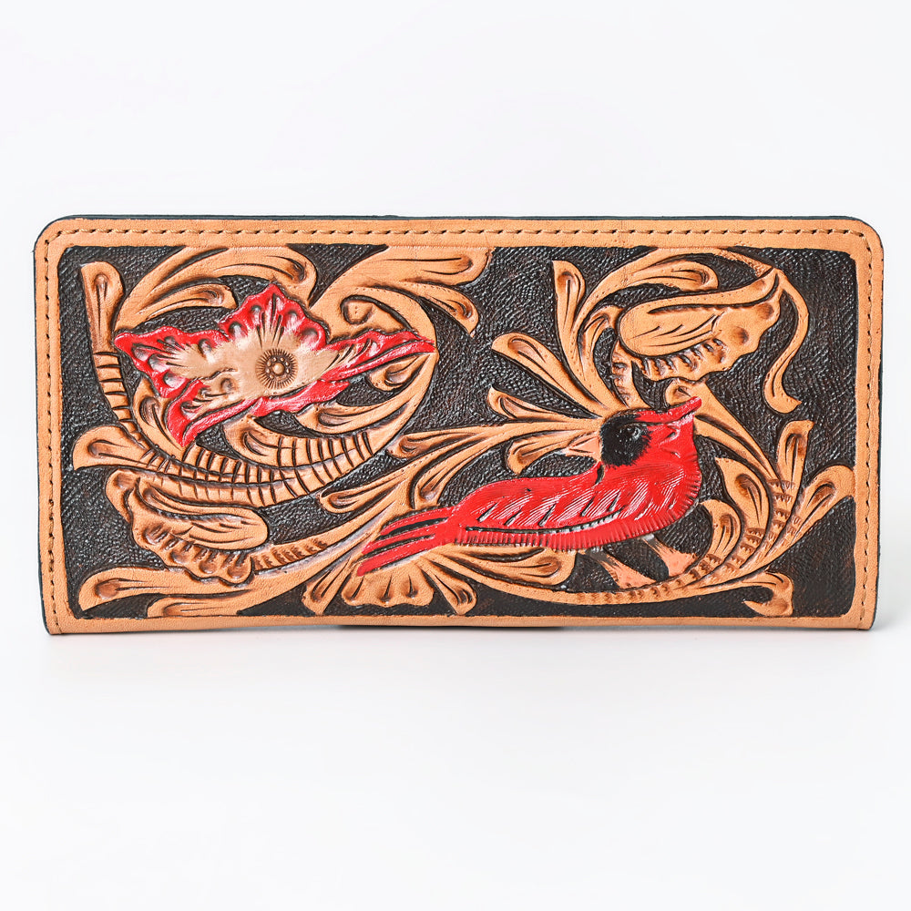 OHLAY Hand-Tooled Genuine Leather Wallet