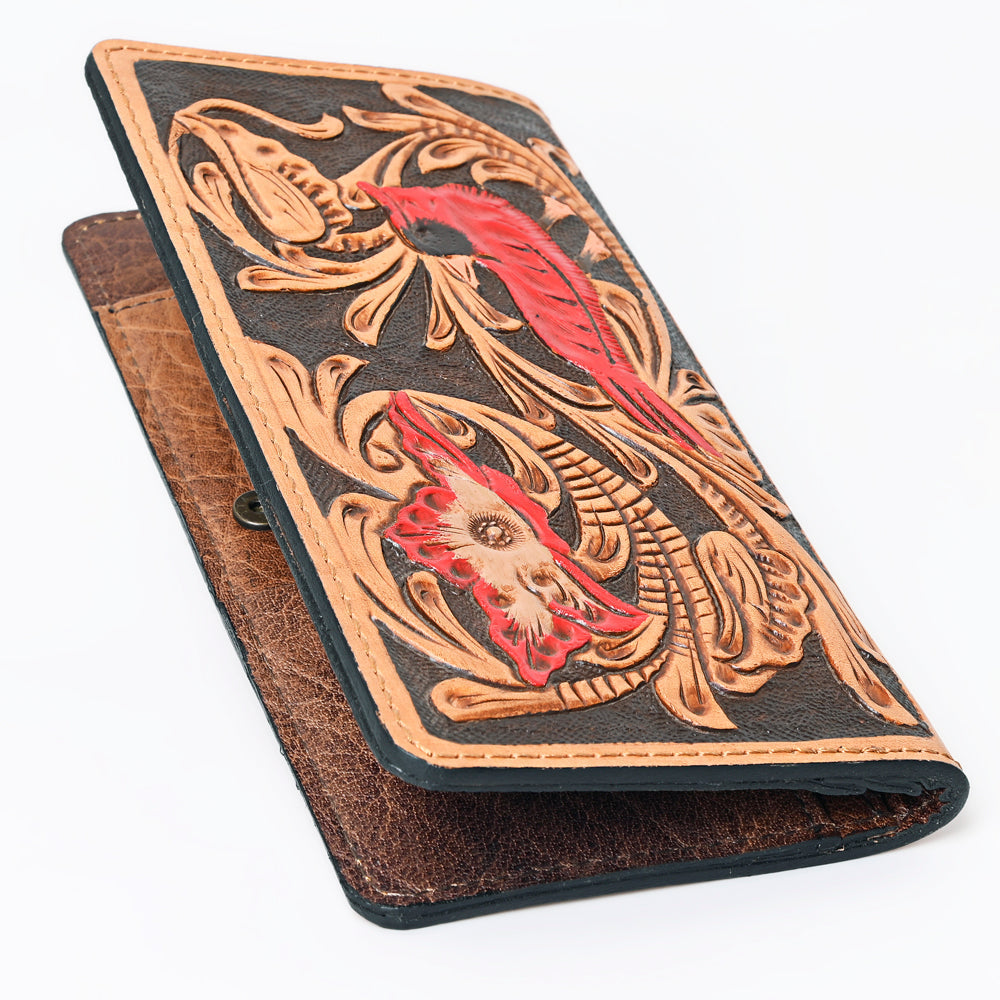 OHLAY Hand-Tooled Genuine Leather Wallet