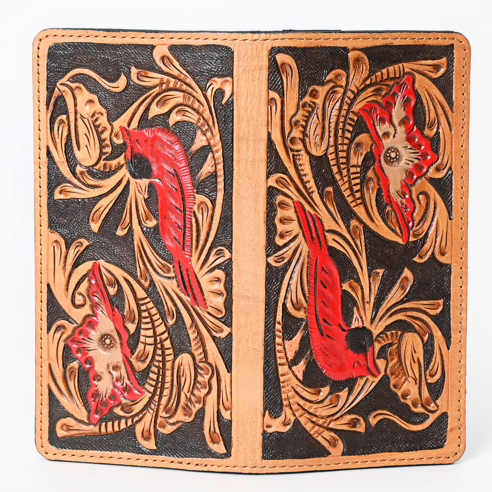 OHLAY Hand-Tooled Genuine Leather Wallet