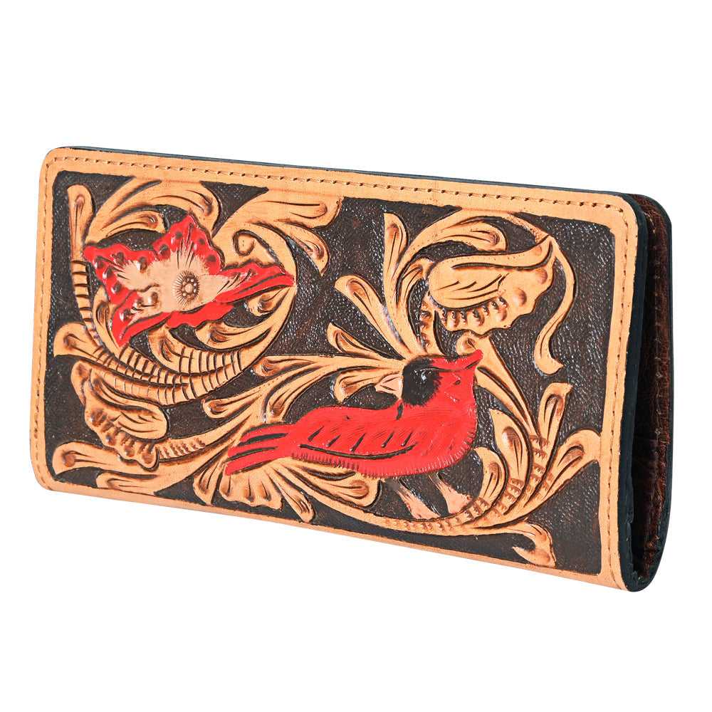 OHLAY Hand-Tooled Genuine Leather Wallet