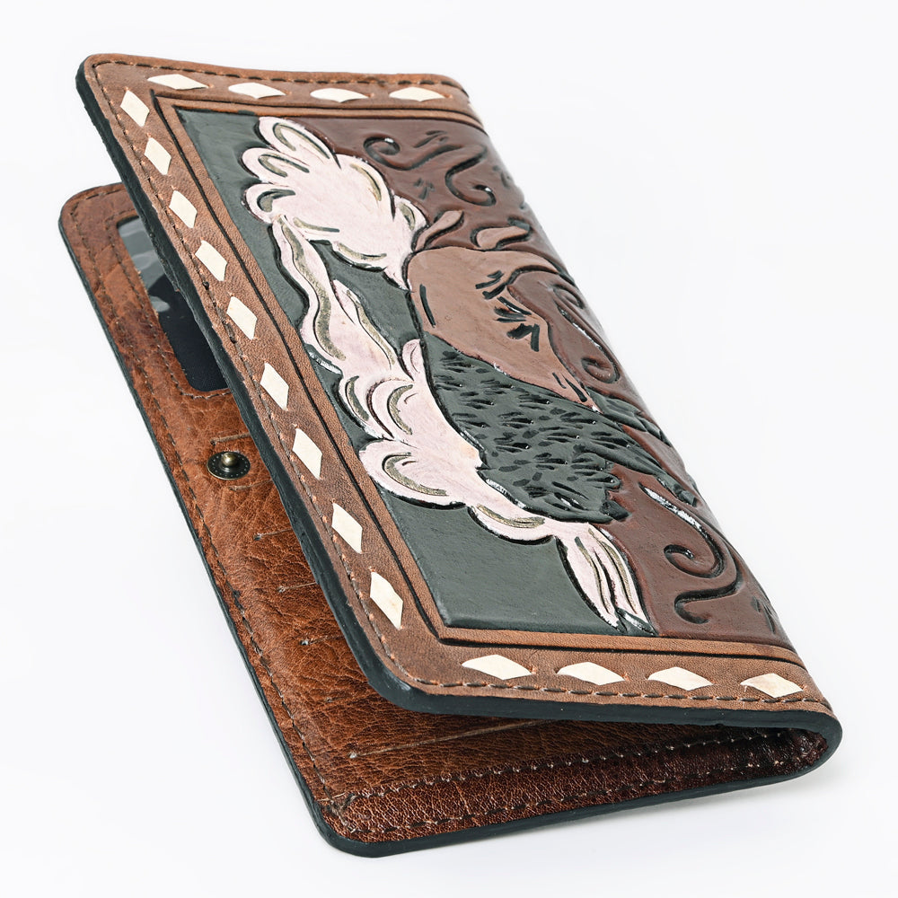 OHLAY Wallet Hand Tooled Genuine Leather Women Bag Western Handbag Purse | Womens Handbags |Leather Belt for Summer