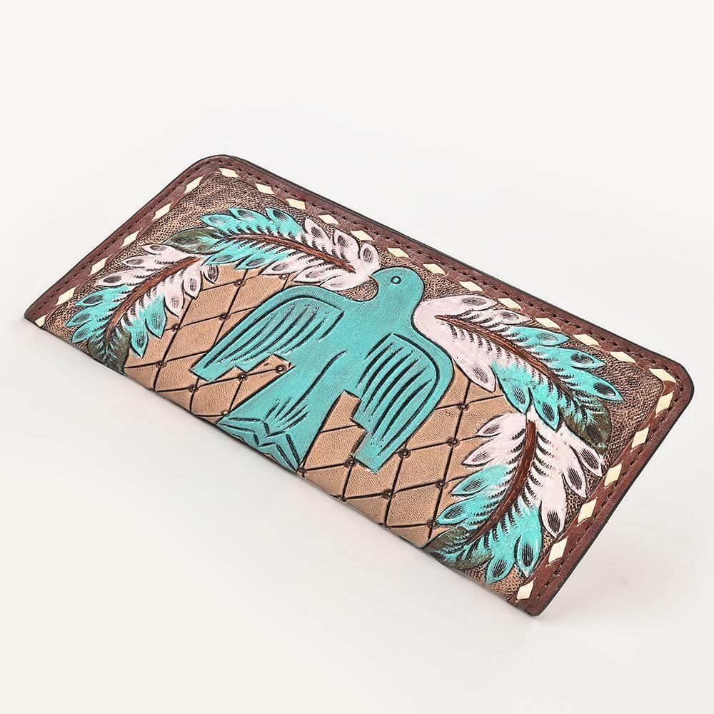 OHLAY Hand-Tooled Genuine Leather Wallet