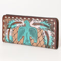 OHLAY Hand-Tooled Genuine Leather Wallet