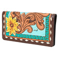Ohlay Wallet Hand Tooled Genuine Leather