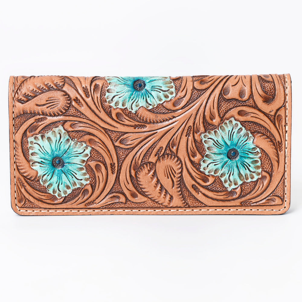 OHLAY Wallet Hand Tooled Genuine Leather Women Bag Western Handbag Purse | Womens Handbags |Leather Belt for Summer