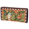 OHLAY Hand-Tooled Genuine Leather Wallet