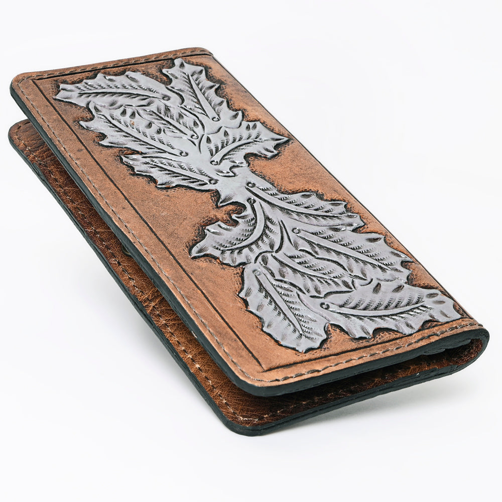 OHLAY Hand-Tooled Genuine Leather Wallet