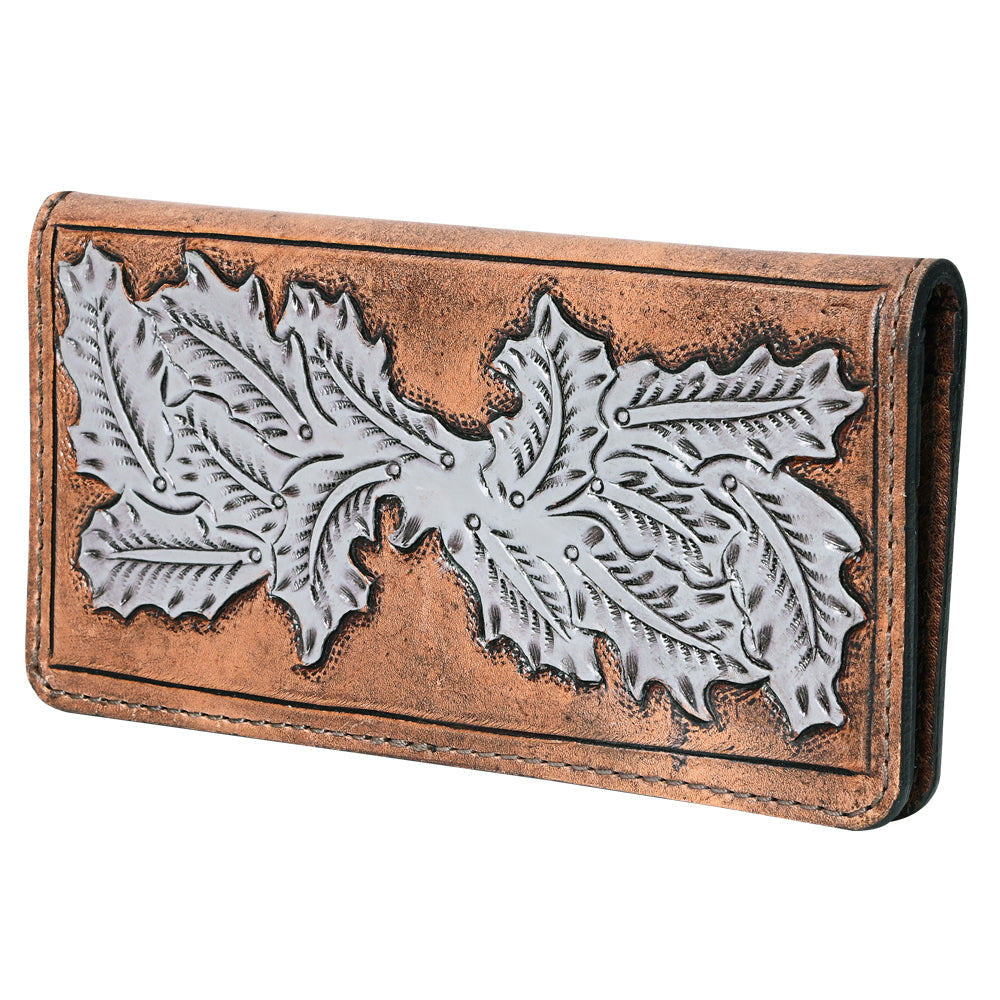 OHLAY Hand-Tooled Genuine Leather Wallet
