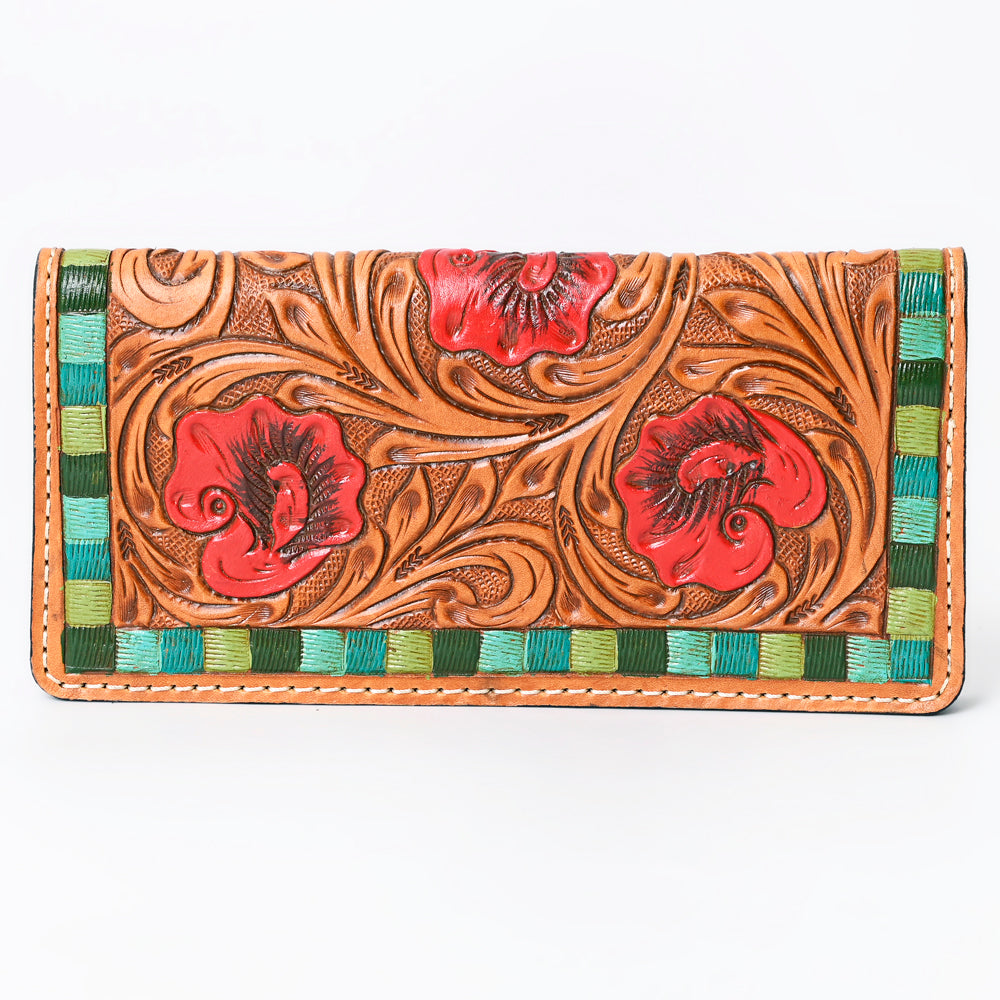 OHLAY Hand-Tooled Genuine Leather Wallet