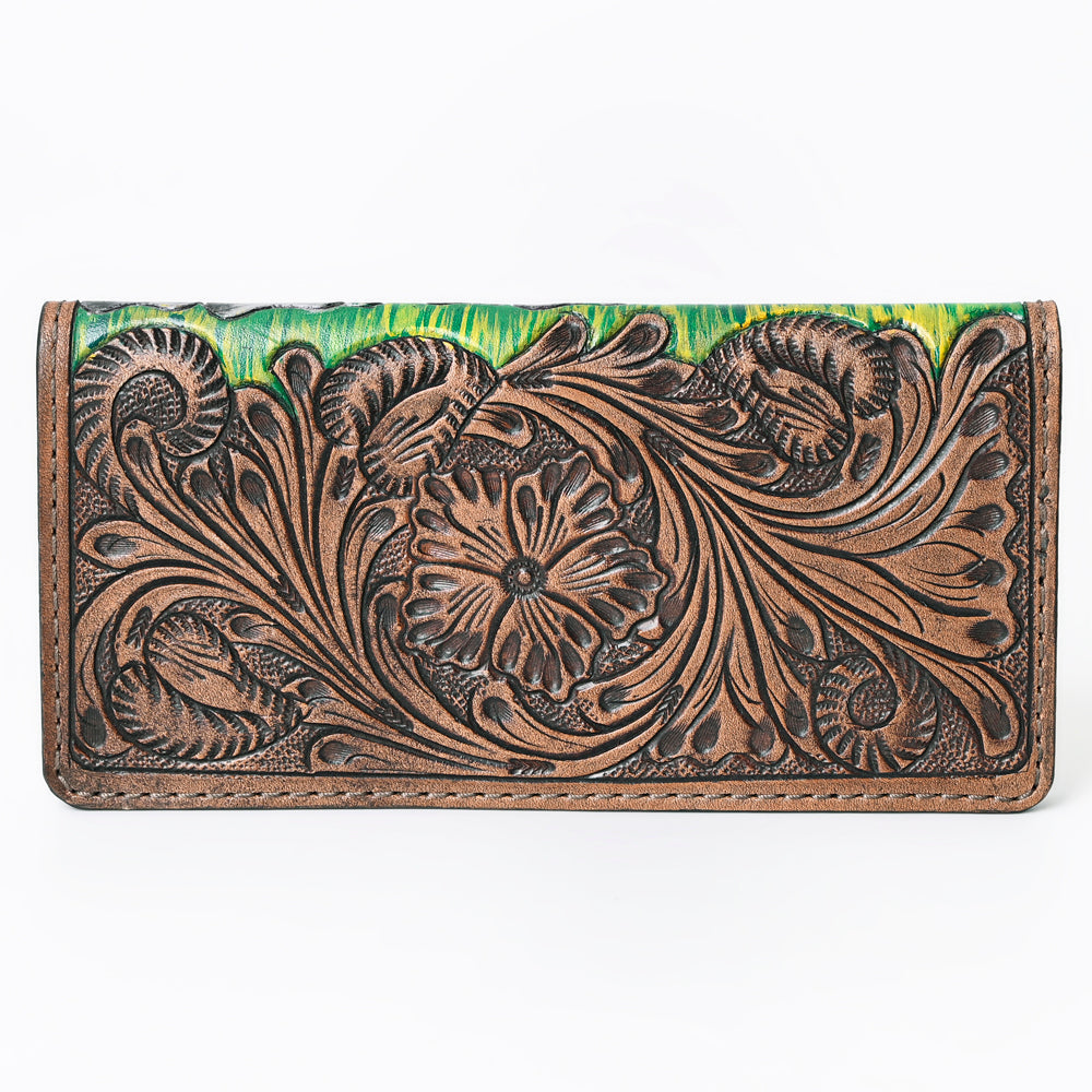 OHLAY Hand-Tooled Genuine Leather Wallet