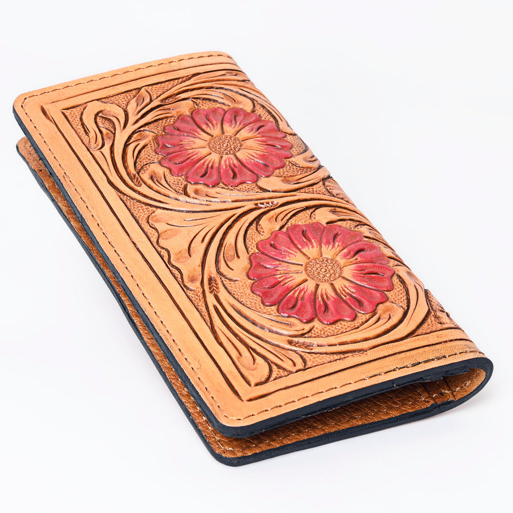 Ohlay Wallet Hand Tooled Genuine Leather