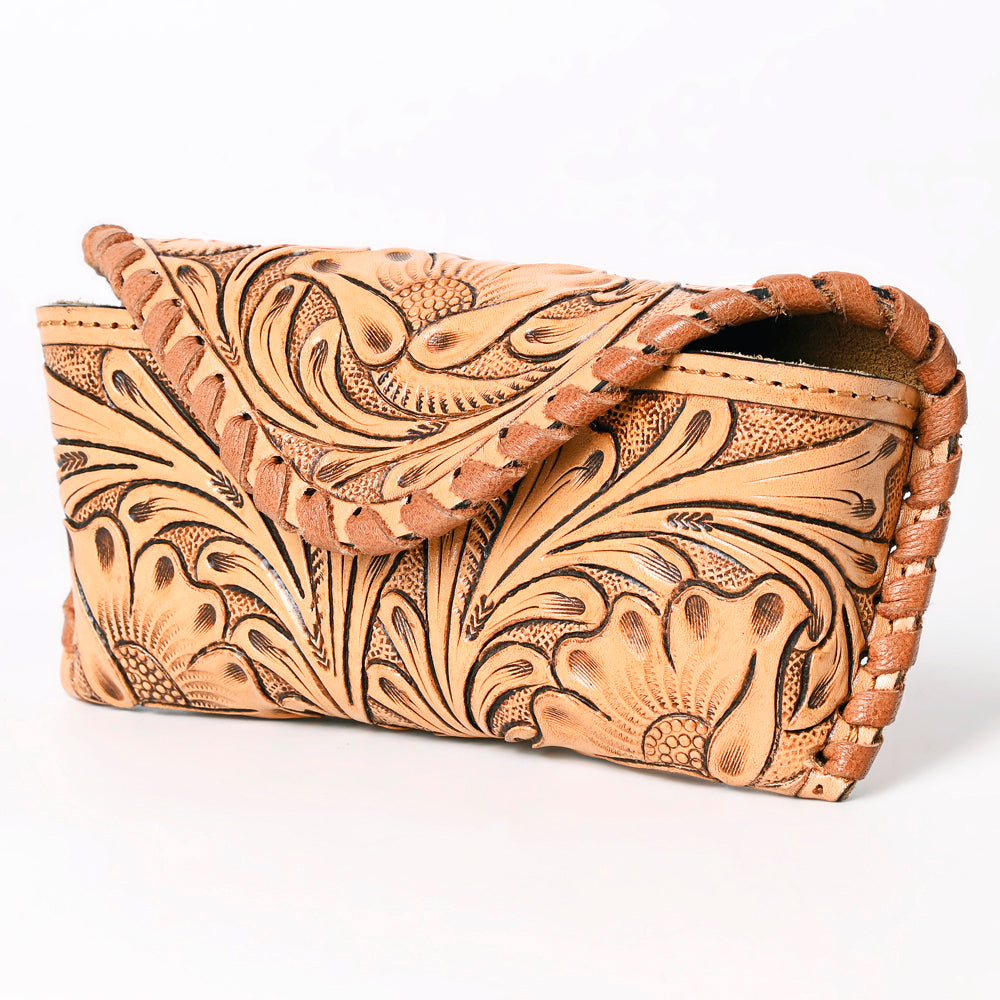 American Darling Sunglass Case Hand Tooled Genuine Leather