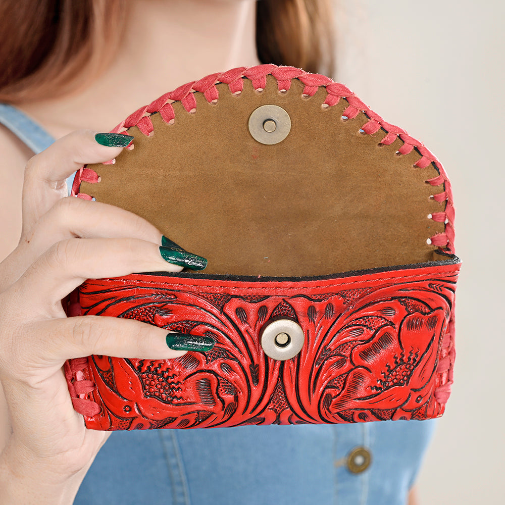 American Darling Sunglass Case Hand Tooled Genuine Leather