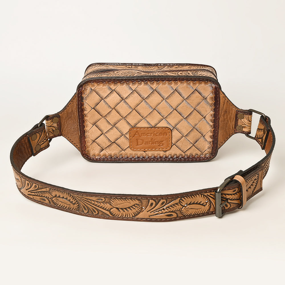 American Darling Hand-Tooled Leather Fanny Pack