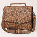 American Darling Hand-Tooled Leather Briefcase