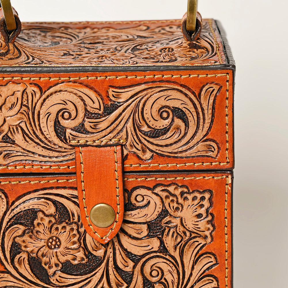 American Darling Hand-Tooled Genuine Leather Bag