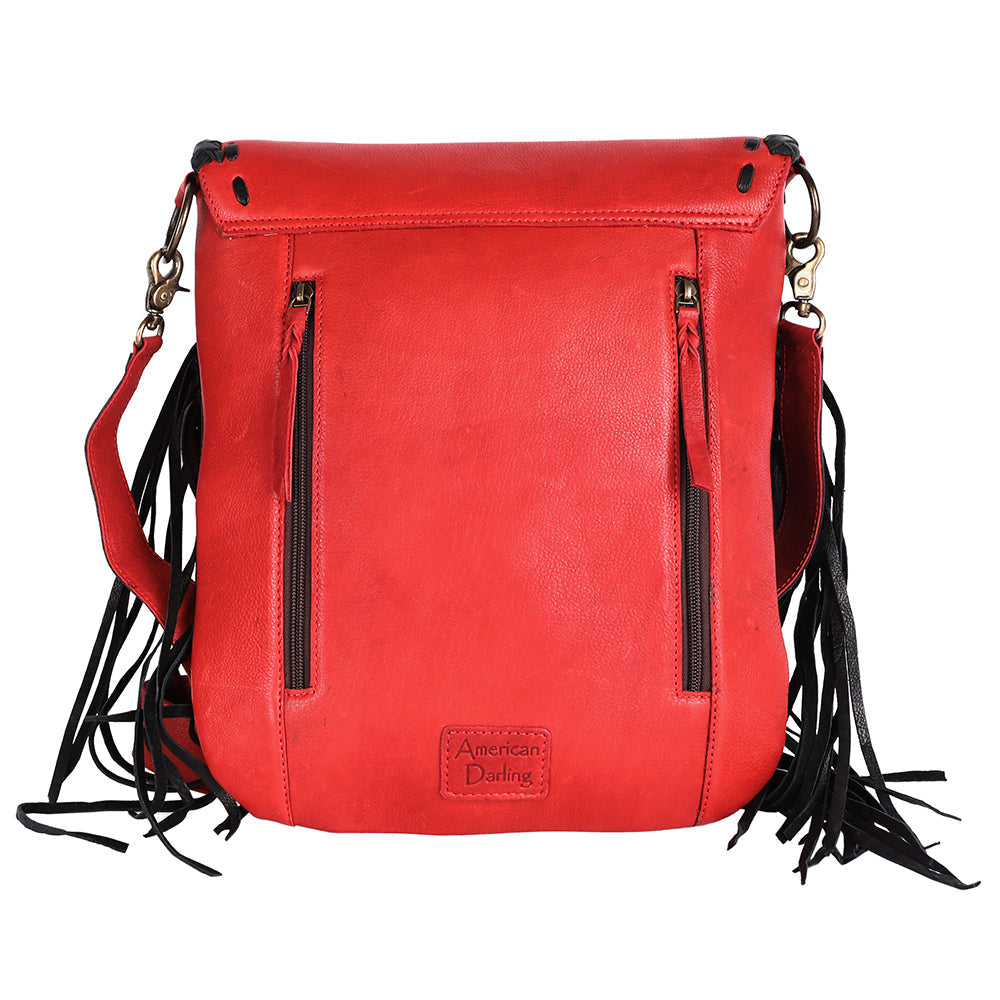 American Darling Hand-Tooled Genuine Leather Bag