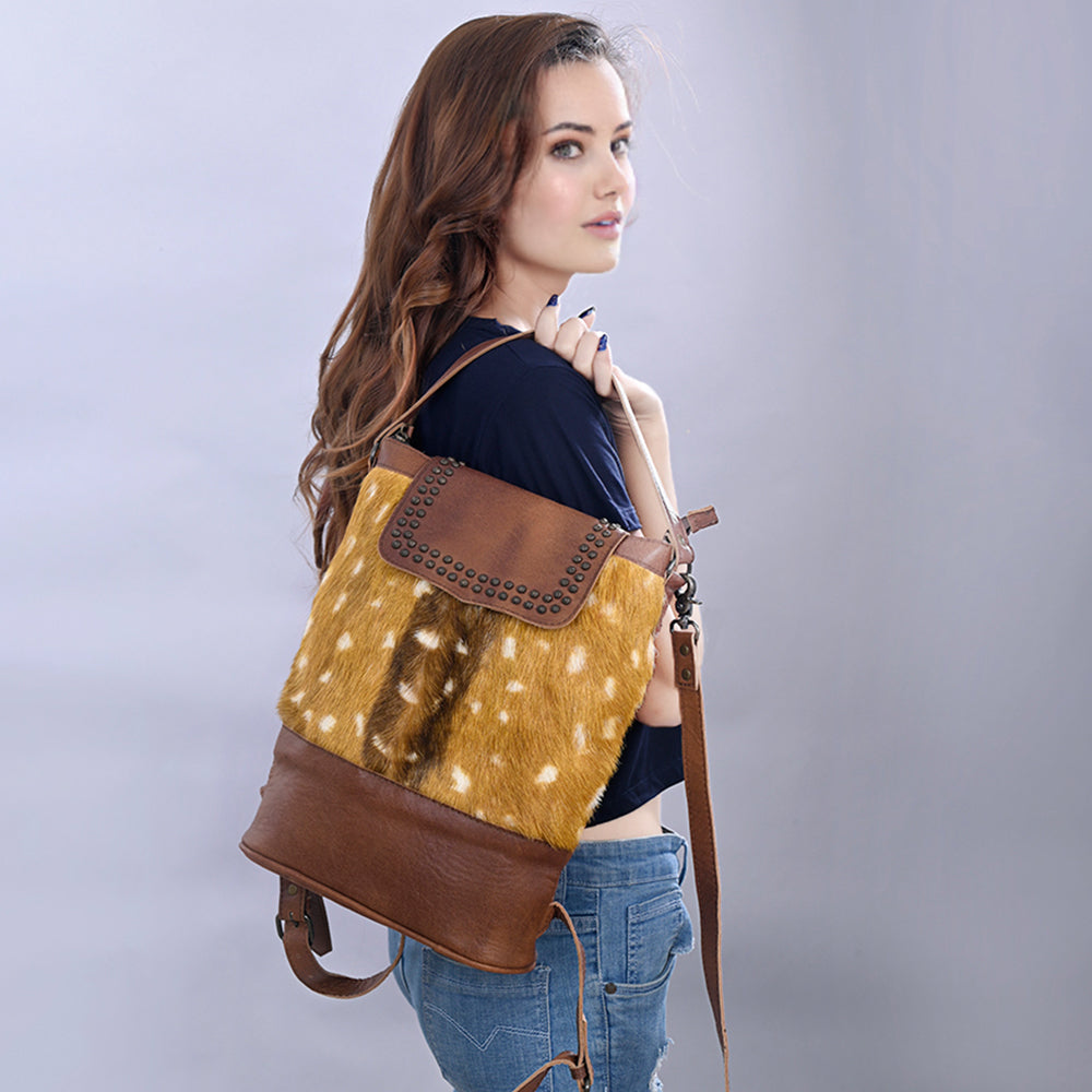 American Darling Hair-On Leather Backpack
