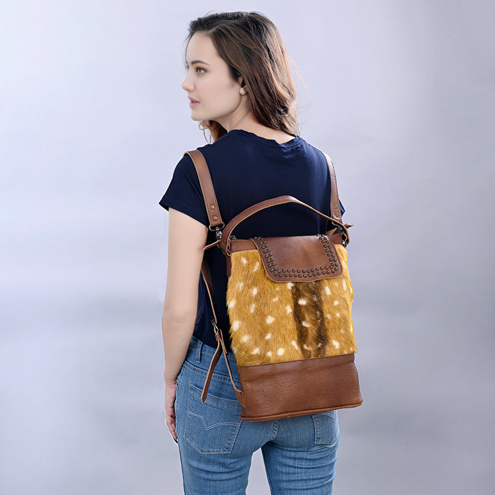 American Darling Hair-On Leather Backpack