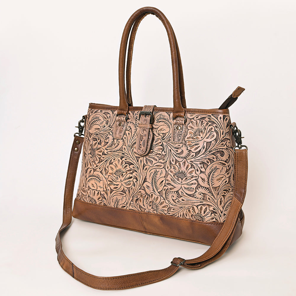 American Darling Hand-Tooled Leather Tote