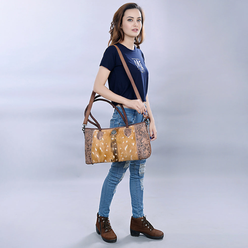 American Darling Hair-On Leather Tote