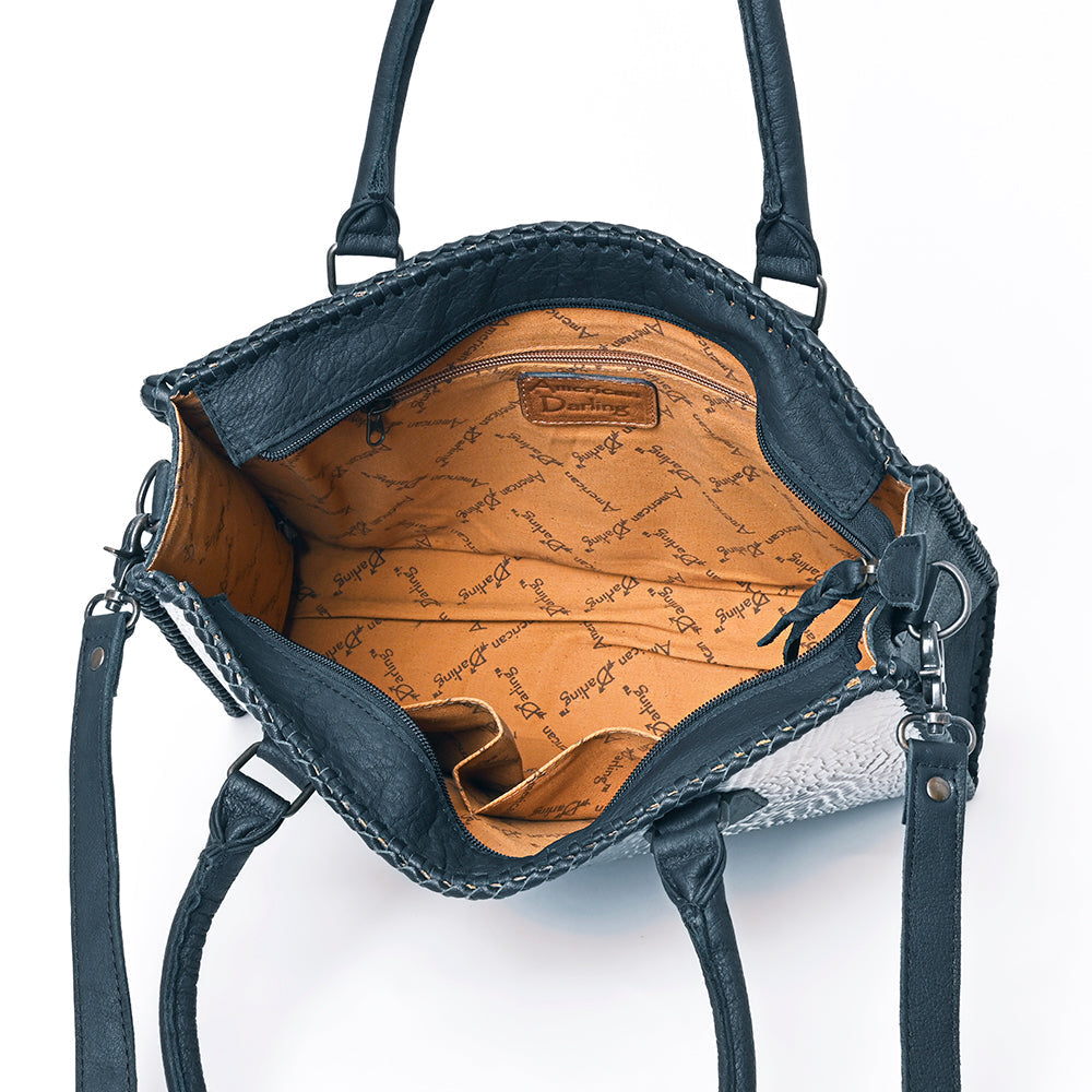 American Darling Crocodile Embossed Genuine Leather Bag