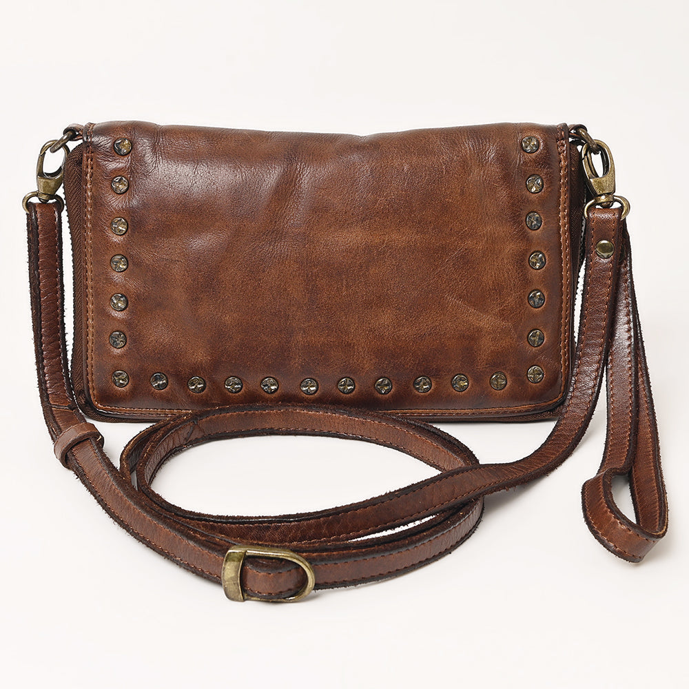 Spaghetti Western Wallet Vintage Handmade Drum Dyed Genuine European Cowhide Leather