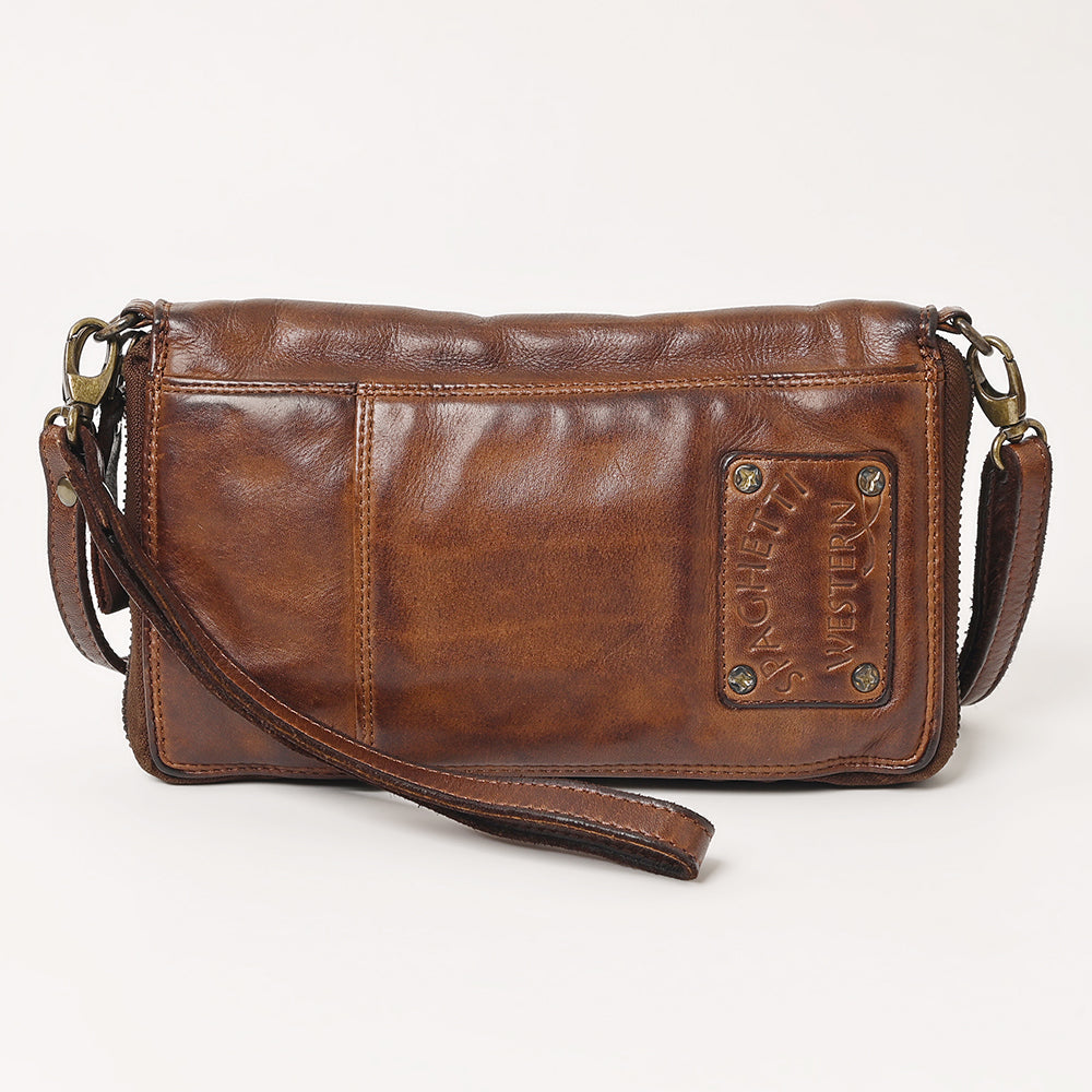Spaghetti Western Wallet Vintage Handmade Drum Dyed Genuine European Cowhide Leather