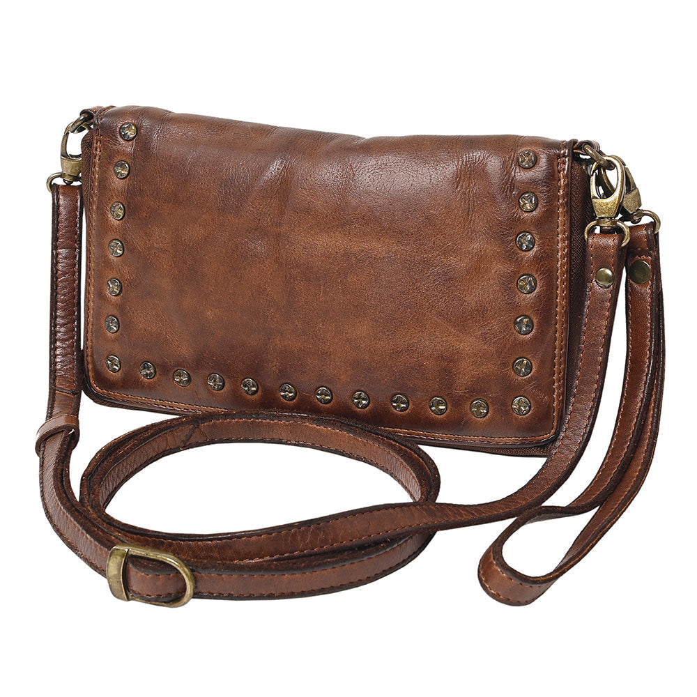 Spaghetti Western Wallet Vintage Handmade Drum Dyed Genuine European Cowhide Leather