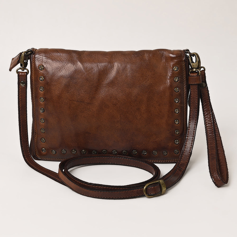 Spaghetti Western Organiser Vintage Handmade Drum Dyed Genuine European Cowhide Leather