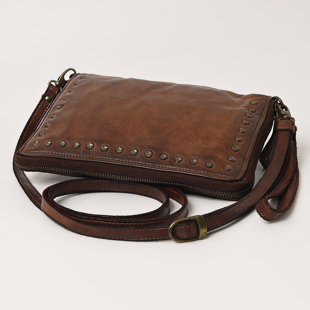 Spaghetti Western Organiser Vintage Handmade Drum Dyed Genuine European Cowhide Leather