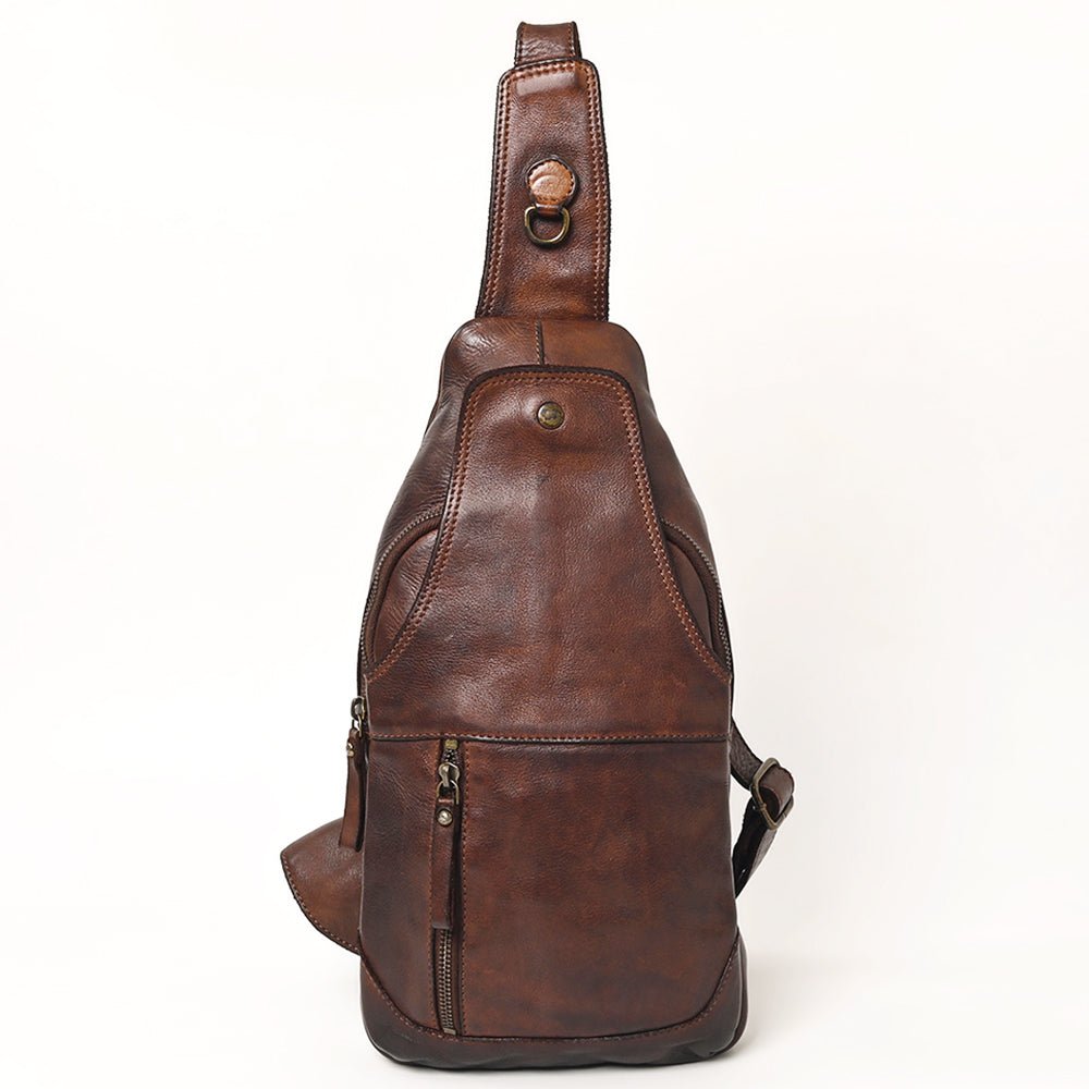 Full Grain Leather Sling Bag - – Hilason