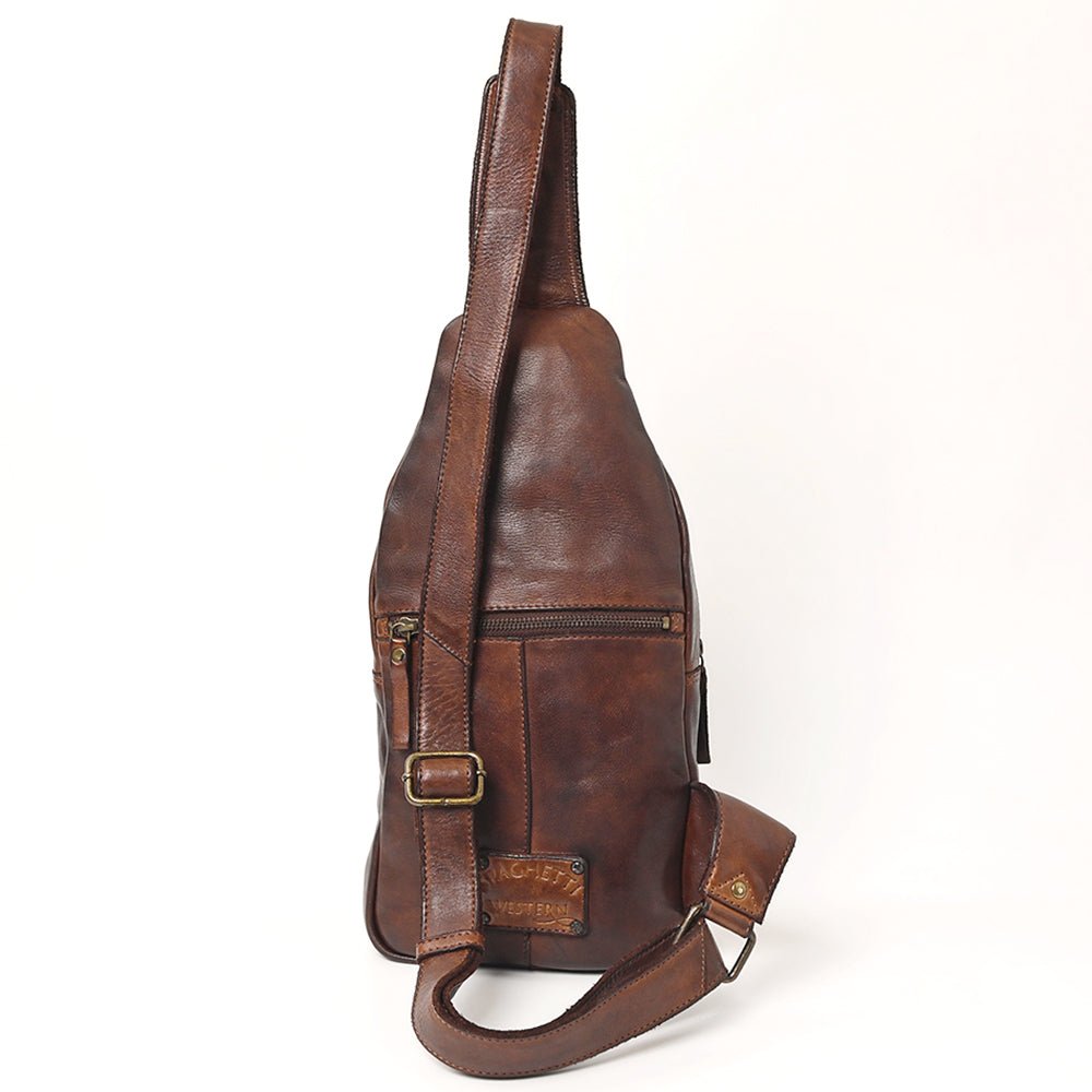 Full Grain Leather Sling Bag - – Hilason