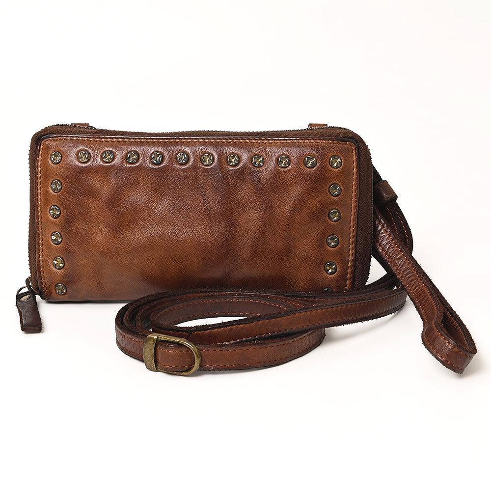 Spaghetti Western Wallet Vintage Handmade Drum Dyed Genuine European Cowhide Leather