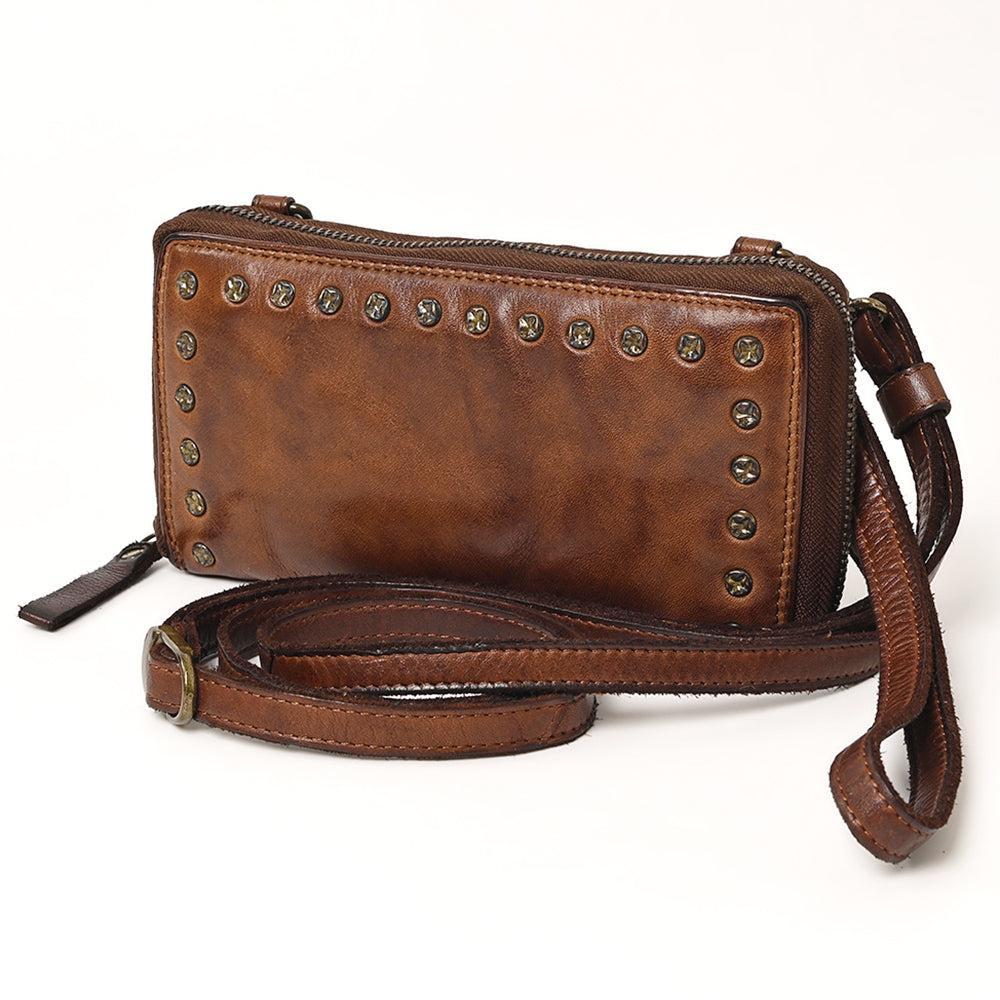 Spaghetti Western Wallet Vintage Handmade Drum Dyed Genuine European Cowhide Leather