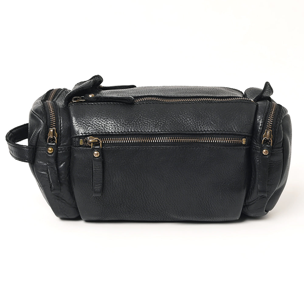 Spaghetti Western Duffel Vintage Handmade Drum Dyed Genuine European Cowhide Leather